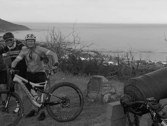 Cyclist on the Cape Town Cannon Challenge route